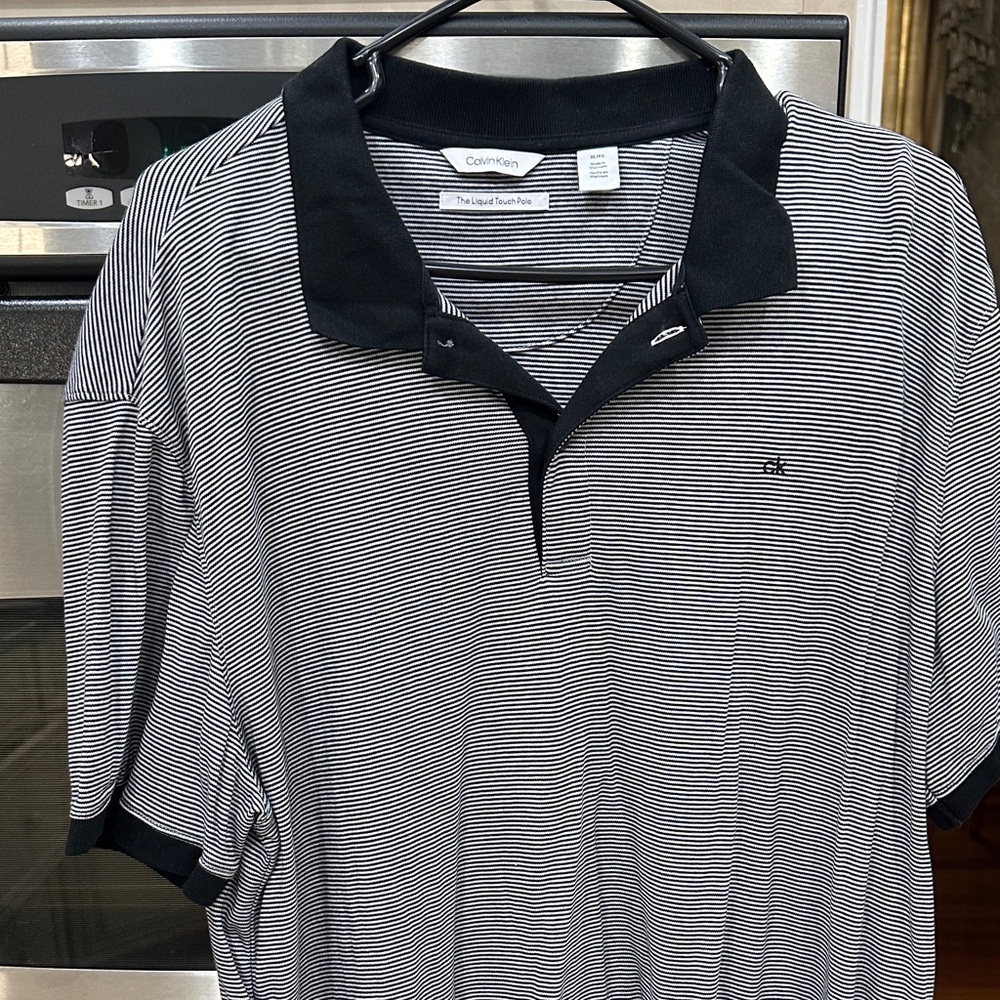 Calvin Klein striped polo